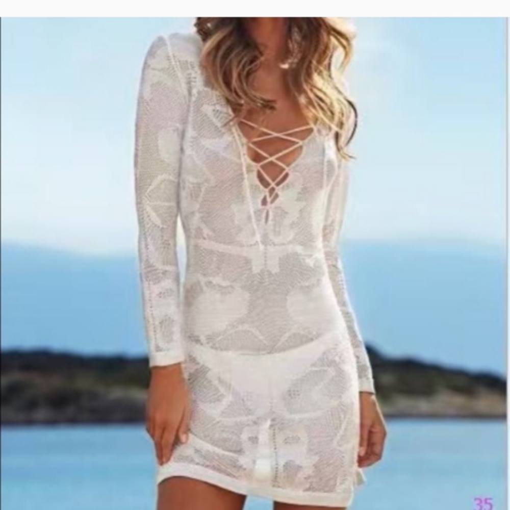 New Mesh  bikini coverup tunic